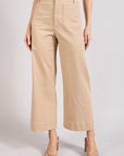 SOFT WASHED WIDE LEG PANTS, eesome