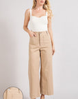 SOFT WASHED WIDE LEG PANTS, eesome