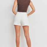 Off-white Pleated Denim Short , Just Black Denim