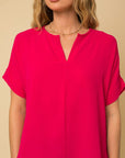 Short Sleeve V Neck Top, Various Colors- Gilli