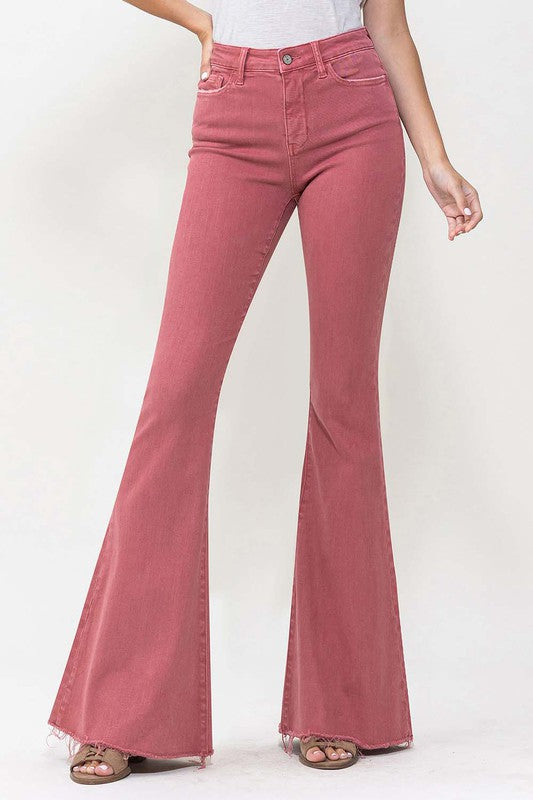 High Rise Super Flare Jeans, Vervet