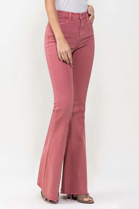 High Rise Super Flare Jeans, Vervet