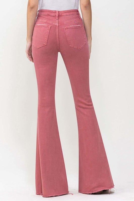 High Rise Super Flare Jeans, Vervet