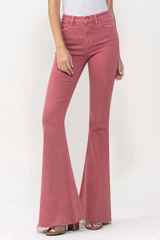 High Rise Super Flare Jeans, Vervet