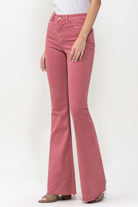 High Rise Super Flare Jeans, Vervet