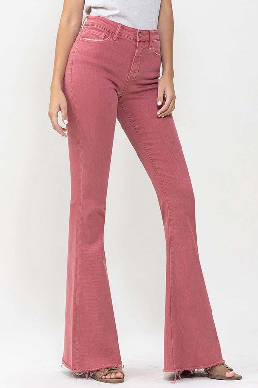 High Rise Super Flare Jeans, Vervet