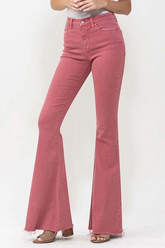 High Rise Super Flare Jeans, Vervet