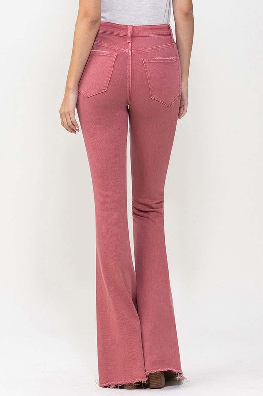 High Rise Super Flare Jeans, Vervet