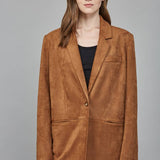 FATE - Faux Suede Relaxed Fit Blazer