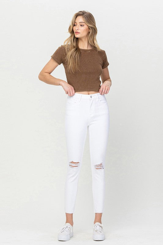 HIGH RISE CROP SKINNY, Vervet