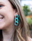 Brooklyn Earrings - Turquiose , Spiffy & Splendid