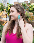 Brooklyn Earrings - Turquiose , Spiffy & Splendid