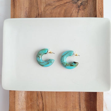 Chloe Hoops - Turquoise, Spiffy & Splendid