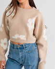 DAISY CROP SWEATER (Various Colors), Le Lis