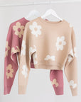 DAISY CROP SWEATER (Various Colors), Le Lis