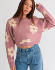 DAISY CROP SWEATER (Various Colors), Le Lis