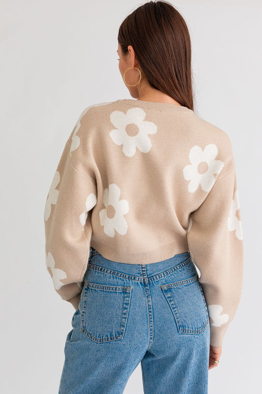 DAISY CROP SWEATER (Various Colors), Le Lis