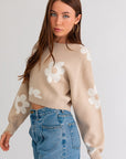 DAISY CROP SWEATER (Various Colors), Le Lis