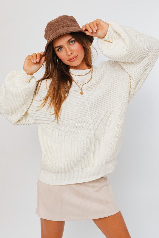 Ribbed Knitted Sweater (Various colors), Le Lis