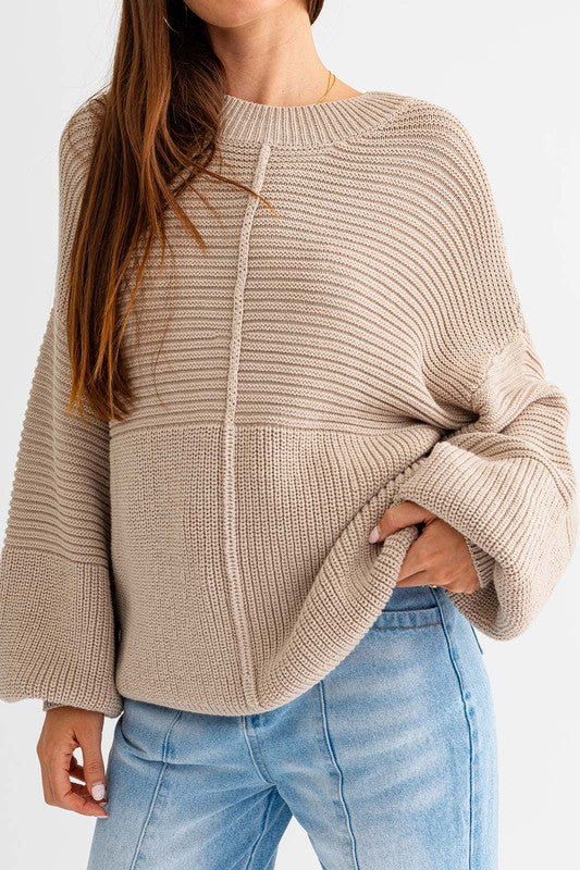 Ribbed Knitted Sweater (Various colors), Le Lis