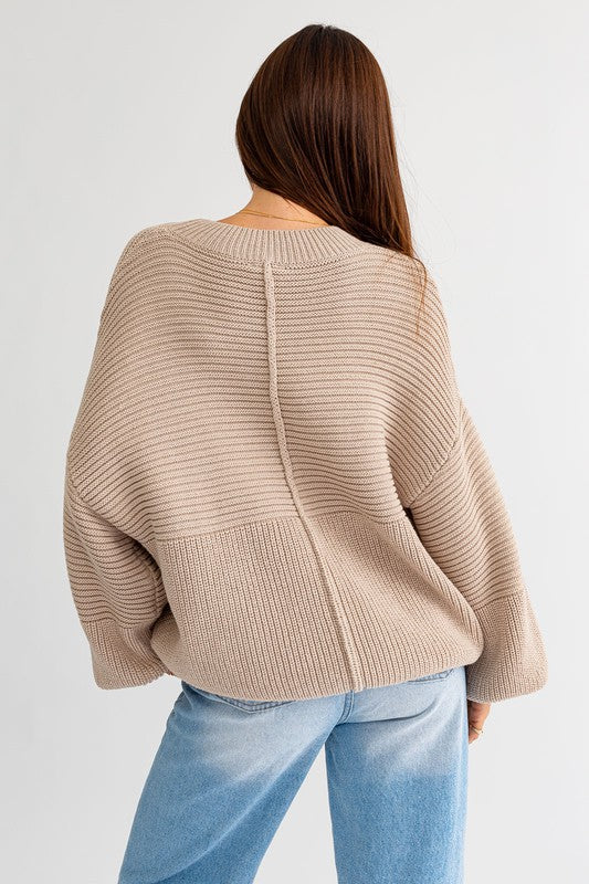 Ribbed Knitted Sweater (Various colors), Le Lis