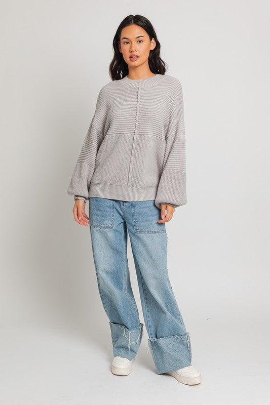 Ribbed Knitted Sweater (Various colors), Le Lis