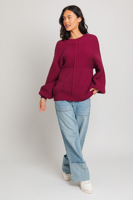 Ribbed Knitted Sweater (Various colors), Le Lis