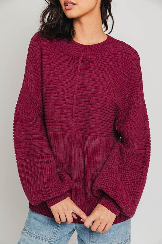 Ribbed Knitted Sweater (Various colors), Le Lis