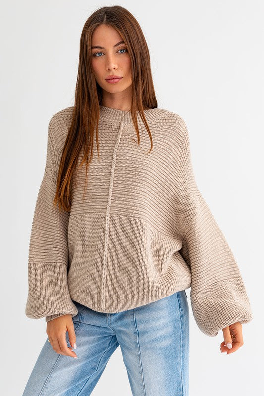 Ribbed Knitted Sweater (Various colors), Le Lis