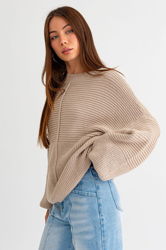 Ribbed Knitted Sweater (Various colors), Le Lis