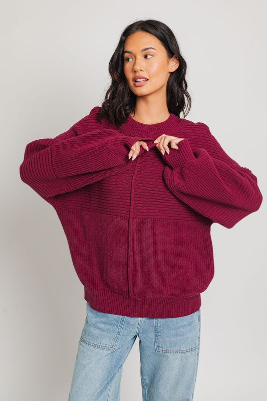 Ribbed Knitted Sweater (Various colors), Le Lis