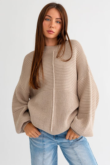 Ribbed Knitted Sweater (Various colors), Le Lis