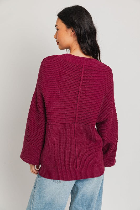 Ribbed Knitted Sweater (Various colors), Le Lis