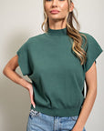 Mock Neck Short Sleeve Top (various colors), eesome