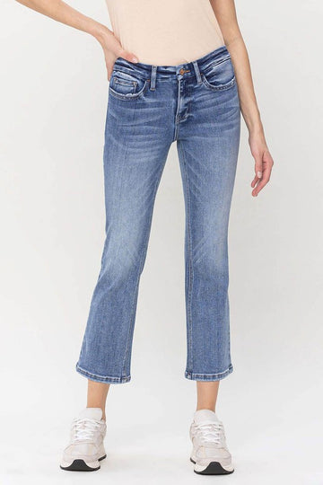 Mid Rise Kick Flare Jeans, Vervet by Flying Monkey