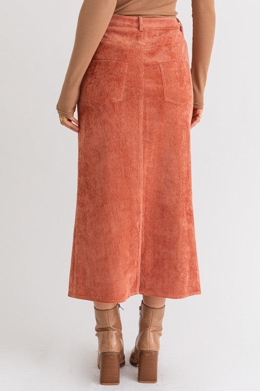 CORD MAXI SKIRT, Le Lis