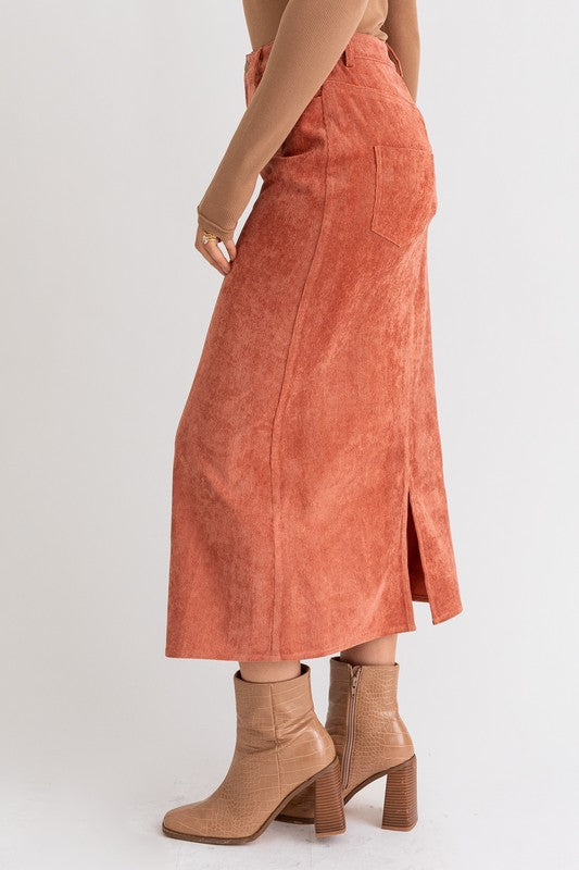 CORD MAXI SKIRT, Le Lis