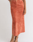 CORD MAXI SKIRT, Le Lis