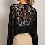 EYELET KNIT CARDIGAN, eesome