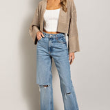 EYELET KNIT CARDIGAN, eesome