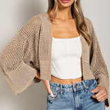 EYELET KNIT CARDIGAN, eesome