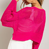 EYELET KNIT CARDIGAN, eesome