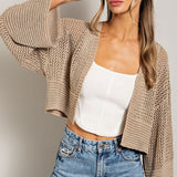 EYELET KNIT CARDIGAN, eesome