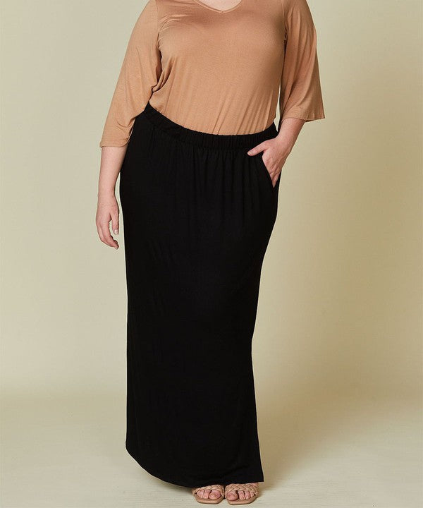 BAMBOO CLASSIC SKIRT, Fabina (plus only)