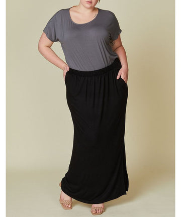 BAMBOO CLASSIC SKIRT, Fabina (plus only)