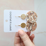 Zoey Earrings - Sandstone, Spiffy & Splendid