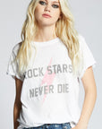 Rock Stars Never Die Burnout Tee , Recycled Karma