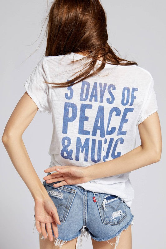 Woodstock 3 Days of Peace & Music Tee , Recycled Karma