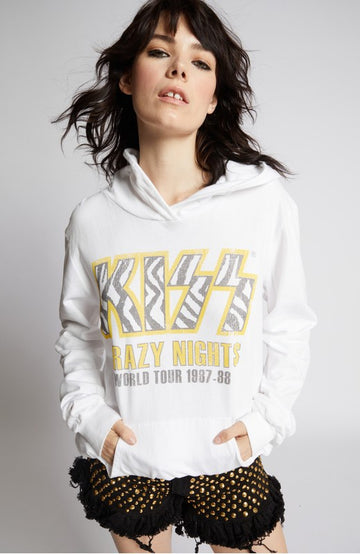 KISS CRAZY NIGHTS LS HOODIE, Recycled Karma