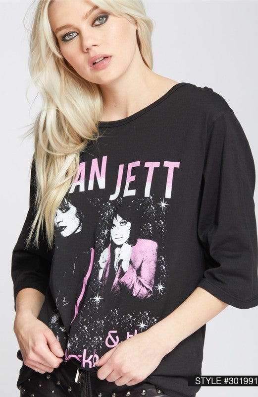 Joan Jett & The Blackhearts 3/4 Sleeve Tee, Recycled Karma